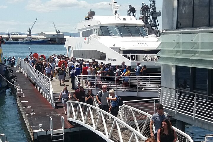 Visitors return from Robben Island